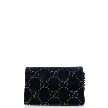 Gucci Dionysus Bag Gg Velvet Super Mini