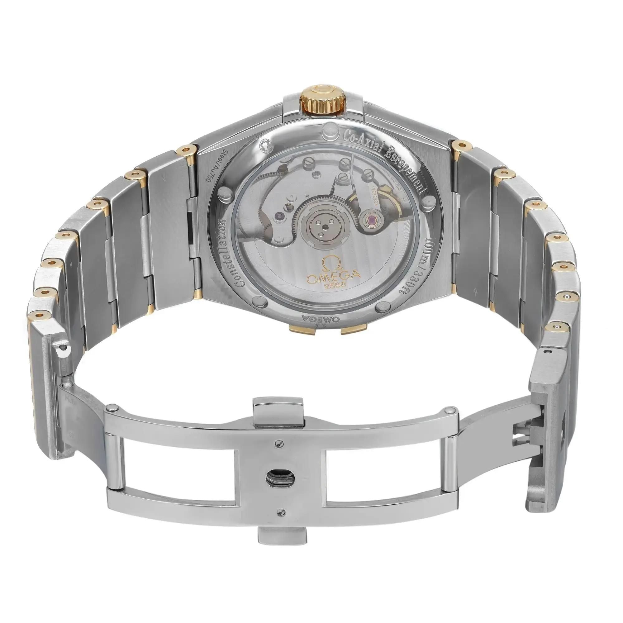 Omega Constellation 18K Yellow Gold Siver Dial Unisex Watch 123.20.35.20.02.006
