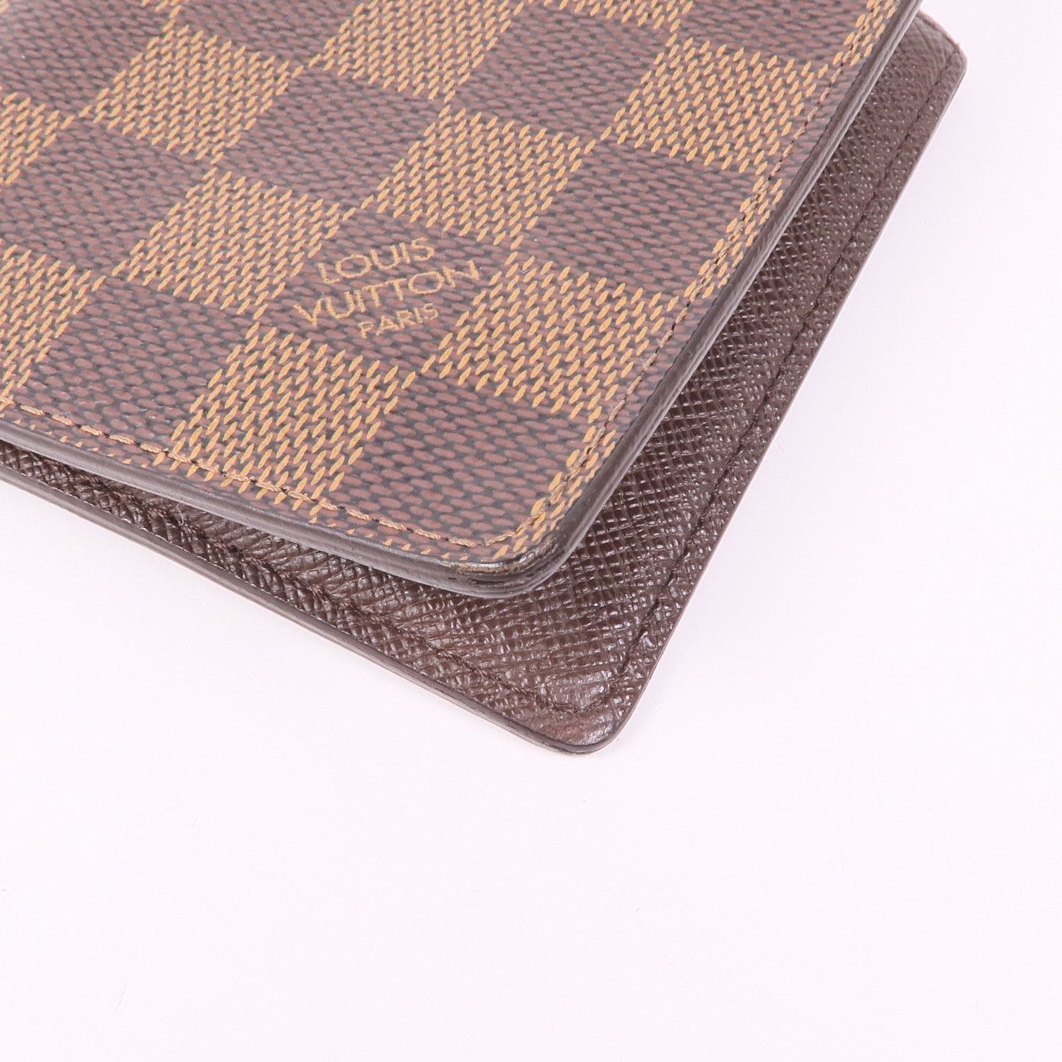 Louis Vuitton Damier Wallet Ebene Brown Bi-Fold Wallet N 61666