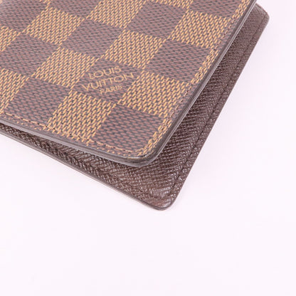 Louis Vuitton Damier Wallet Ebene Brown Bi-Fold Wallet N 61666
