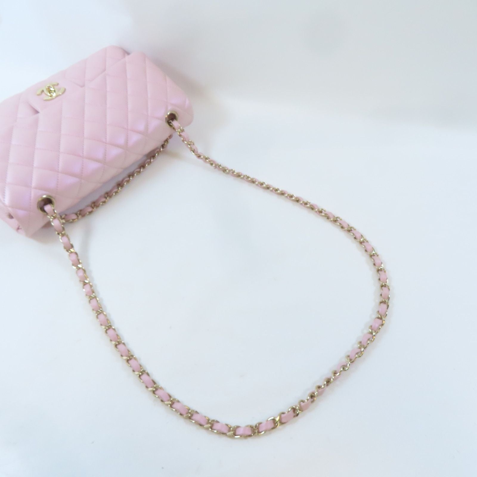 Chanel Caviar Quilted 25 Double Flap Light Pink