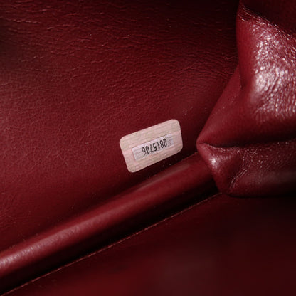 Chanel Black Sheepskin Leather Vintage Chain Shoulder Golden Chain Shoulder Back Bag Lambskin (sheep