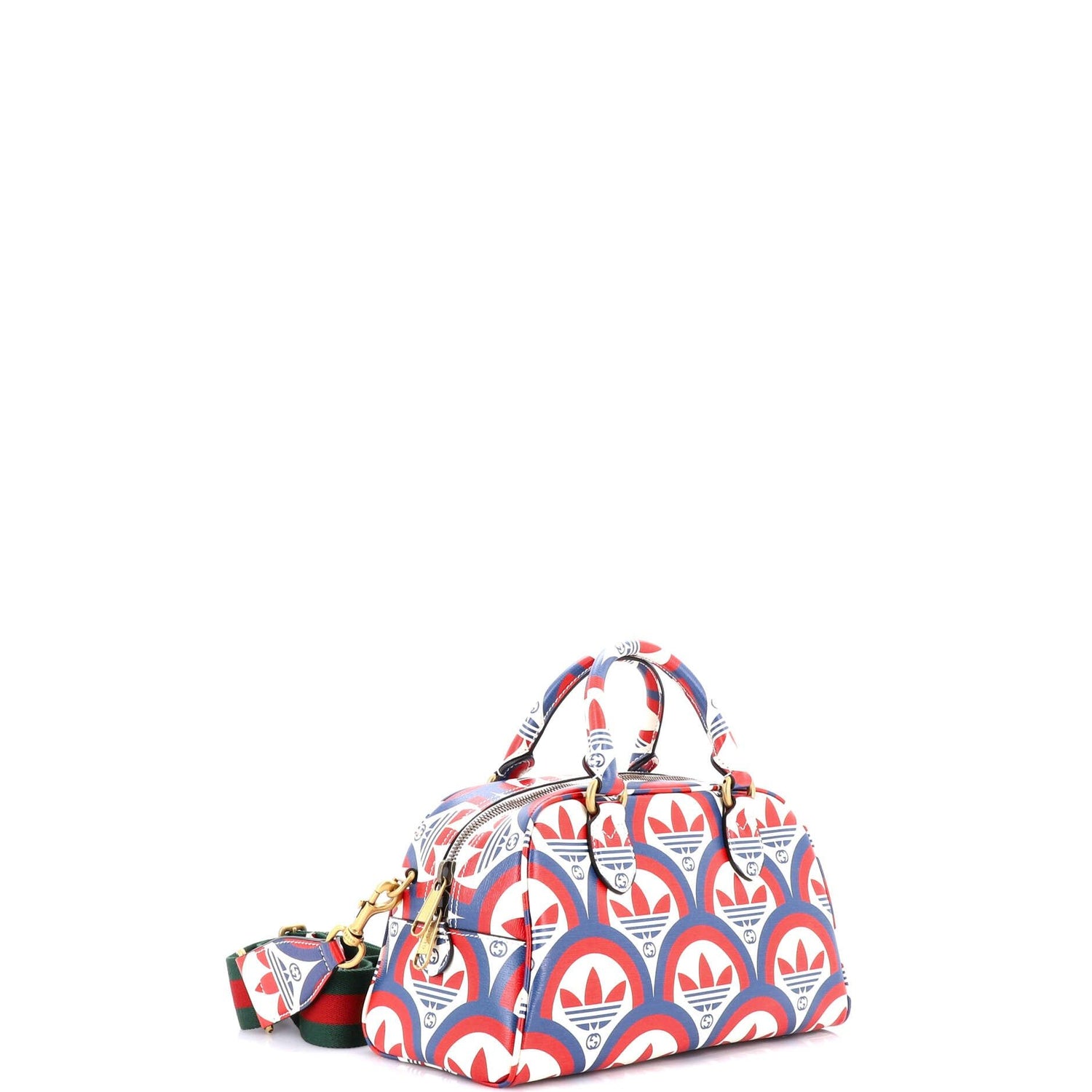 Gucci X Adidas Duffle Bag Printed Leather Mini