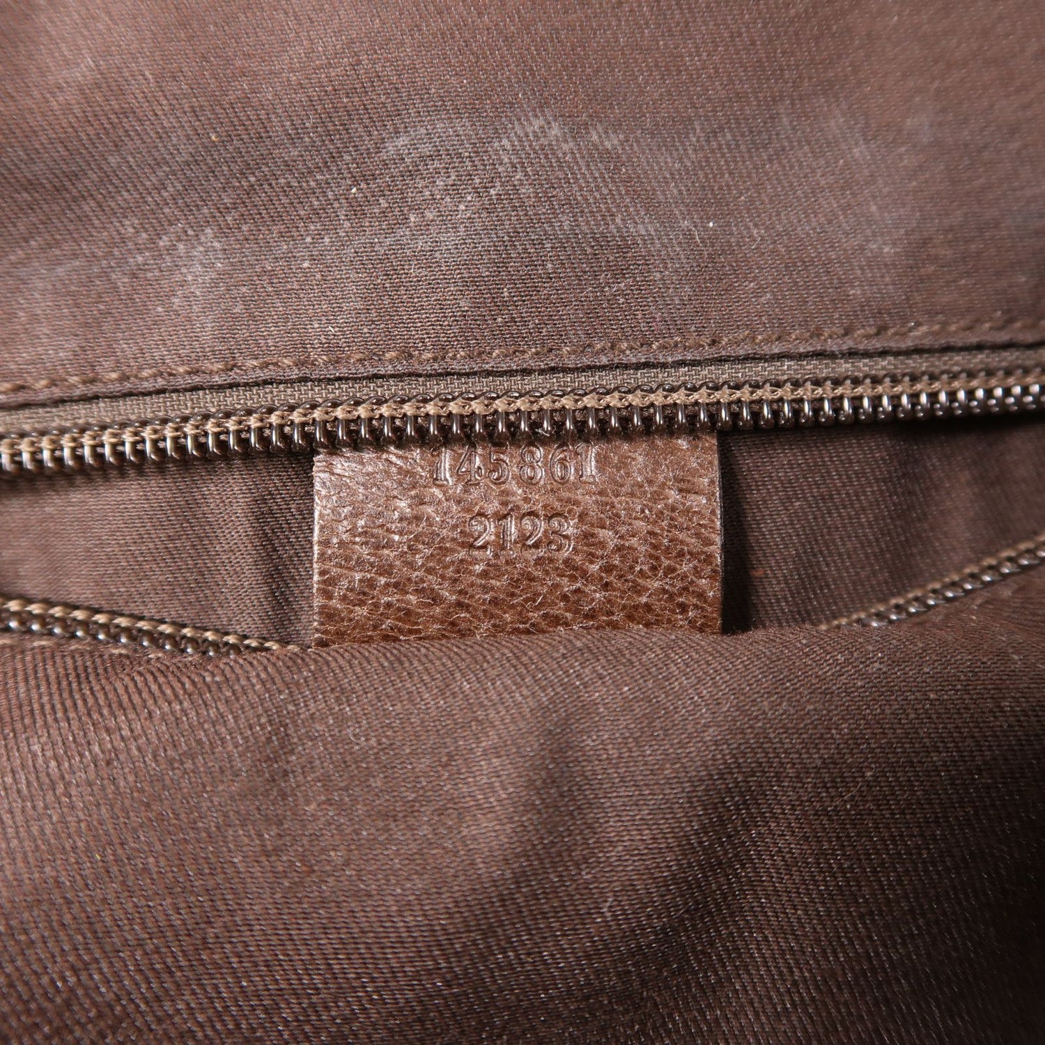 Gucci Canvas Shoulder Bag Brown Canvas 145861