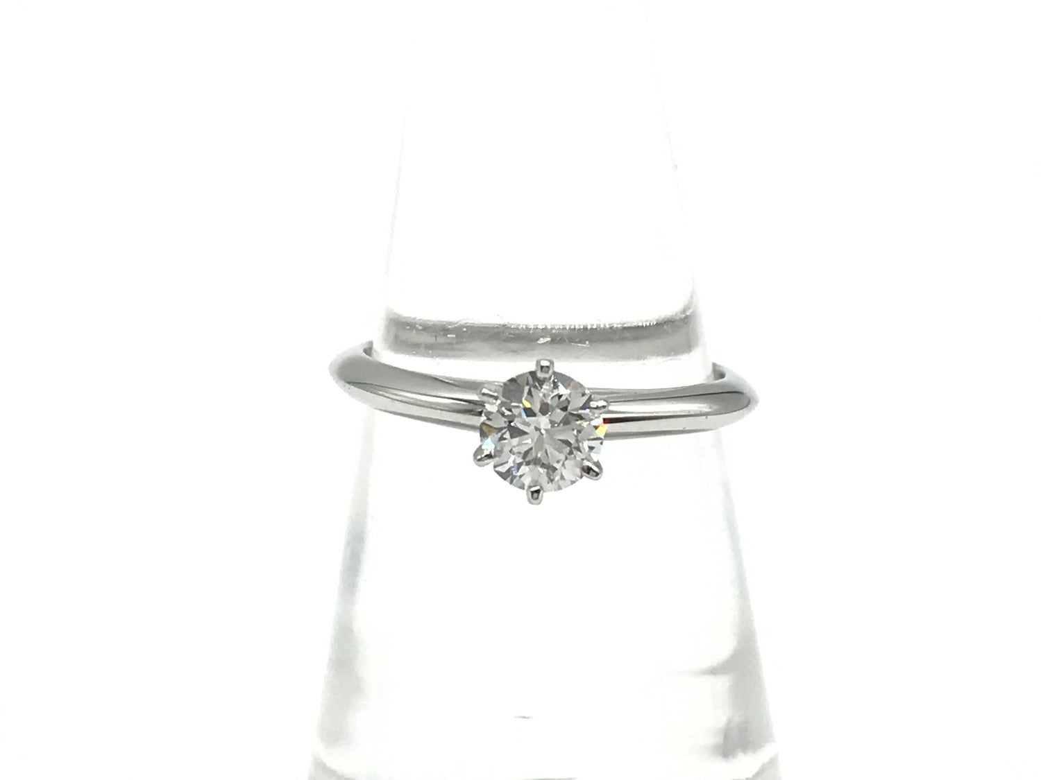Tiffany &amp; Co. Solitaire .45ct Pt950 34g Ring