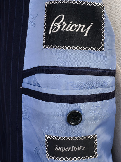 BRIONI MenÕs Blue Pinstripe Suit Excellent Condition Size L