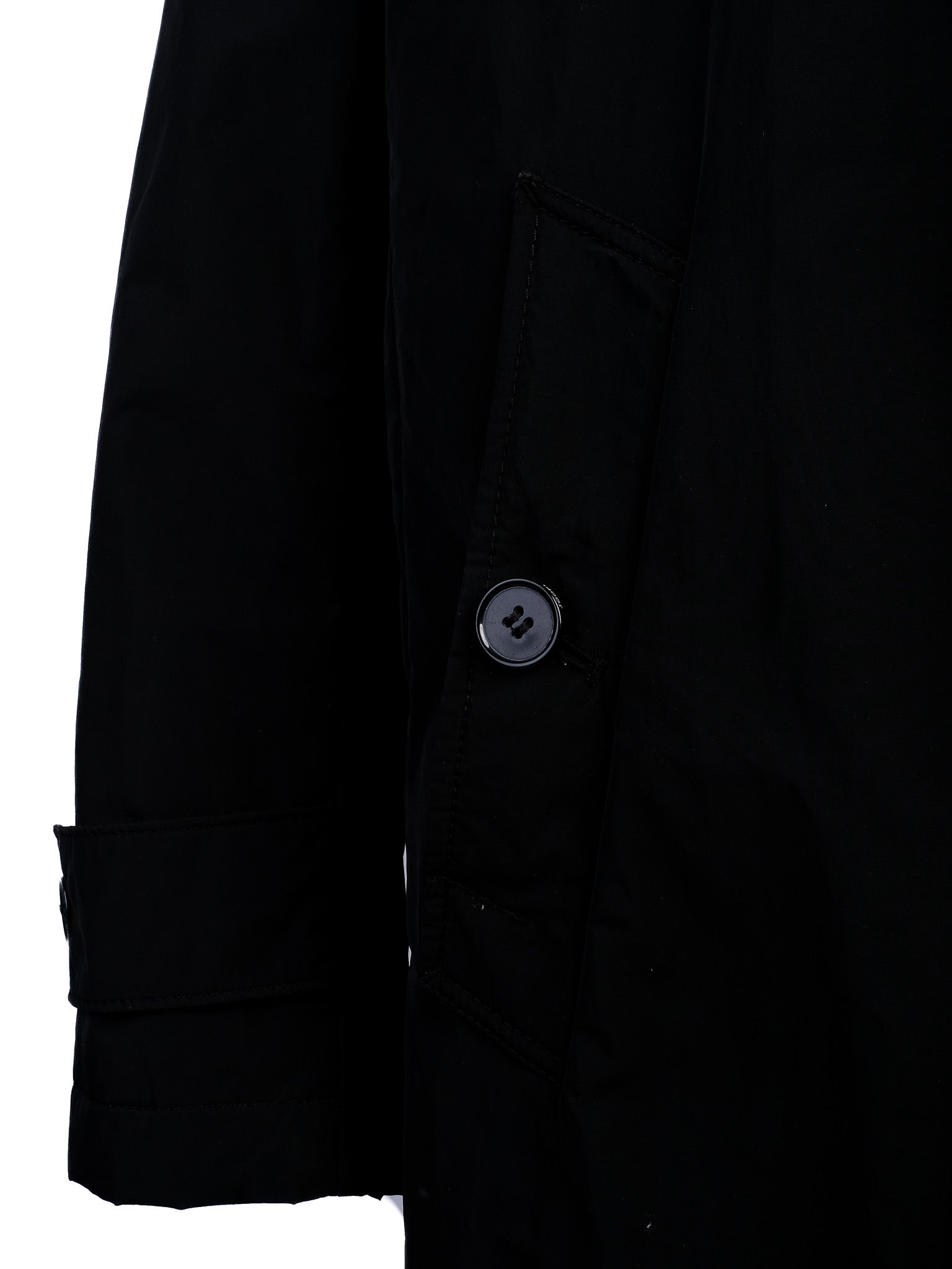 Excellent Joop Black Viscose Trench Coat for Men