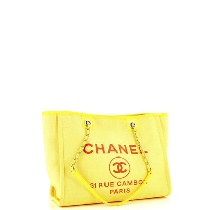 Chanel Deauville Tote Mixed Fibers Small