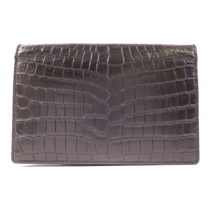Yves Saint Laurent Cowhide Leather Kate Silver Crosshair Shoulder Bag Black Calfskin (cowhide) 45