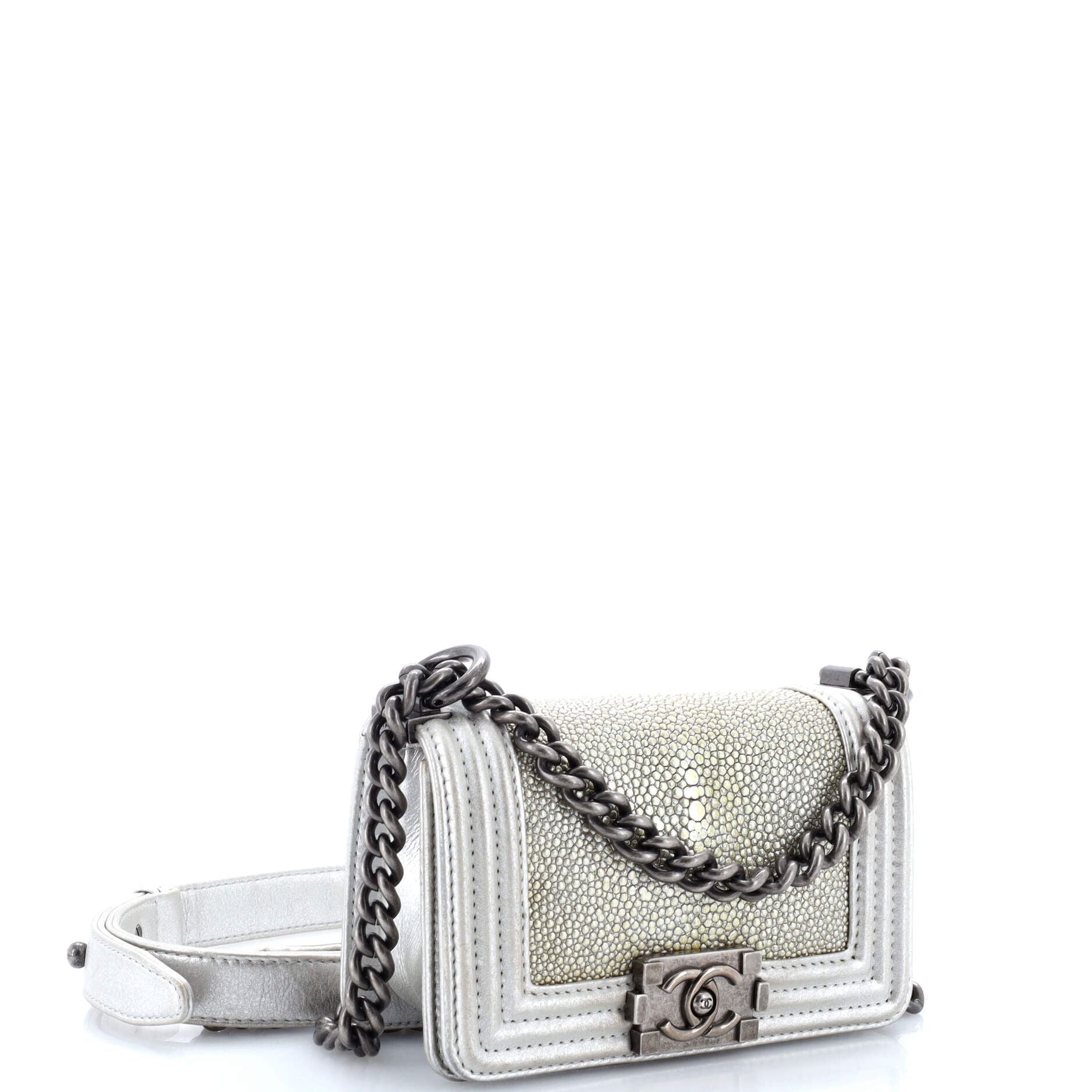 Chanel Boy Flap Bag Stingray Mini