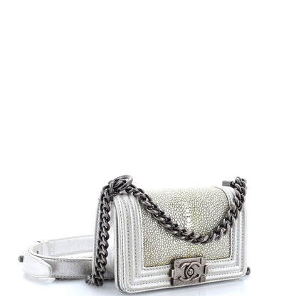 Chanel Boy Flap Bag Stingray Mini
