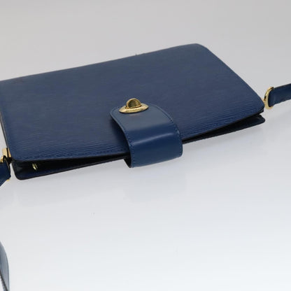 Louis Vuitton Epi Capuchin Shoulder Bag Blue M 52345 Lv Auth