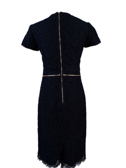 Excellent Burberry Blue Lace Dress Women&
