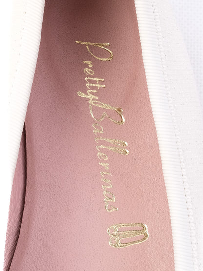 Good Pretty Ballerinas White Leather Ballet Flats Size 31 for Kids