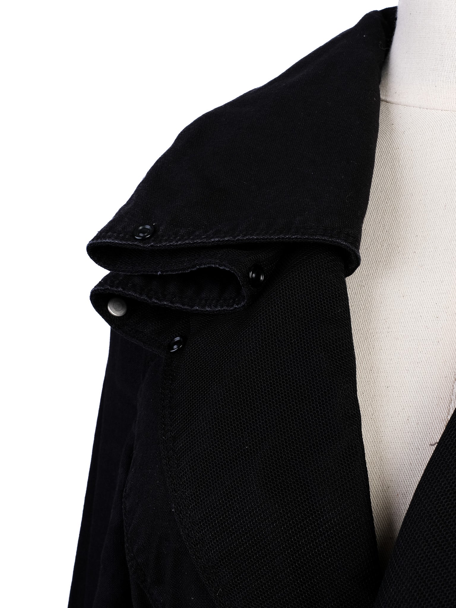 Excellent Diesel Black Cotton Jacket Size S with Tailored Fit