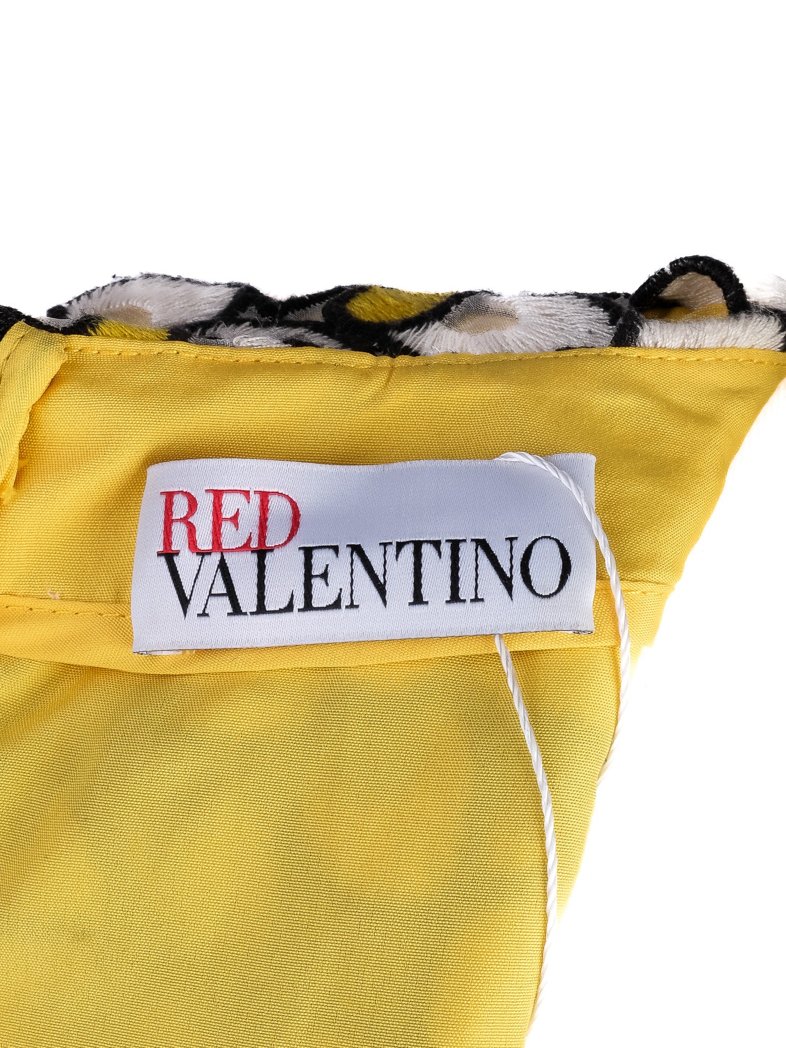 Excellent Red Valentino Floral Dress Combined Polyester Size M