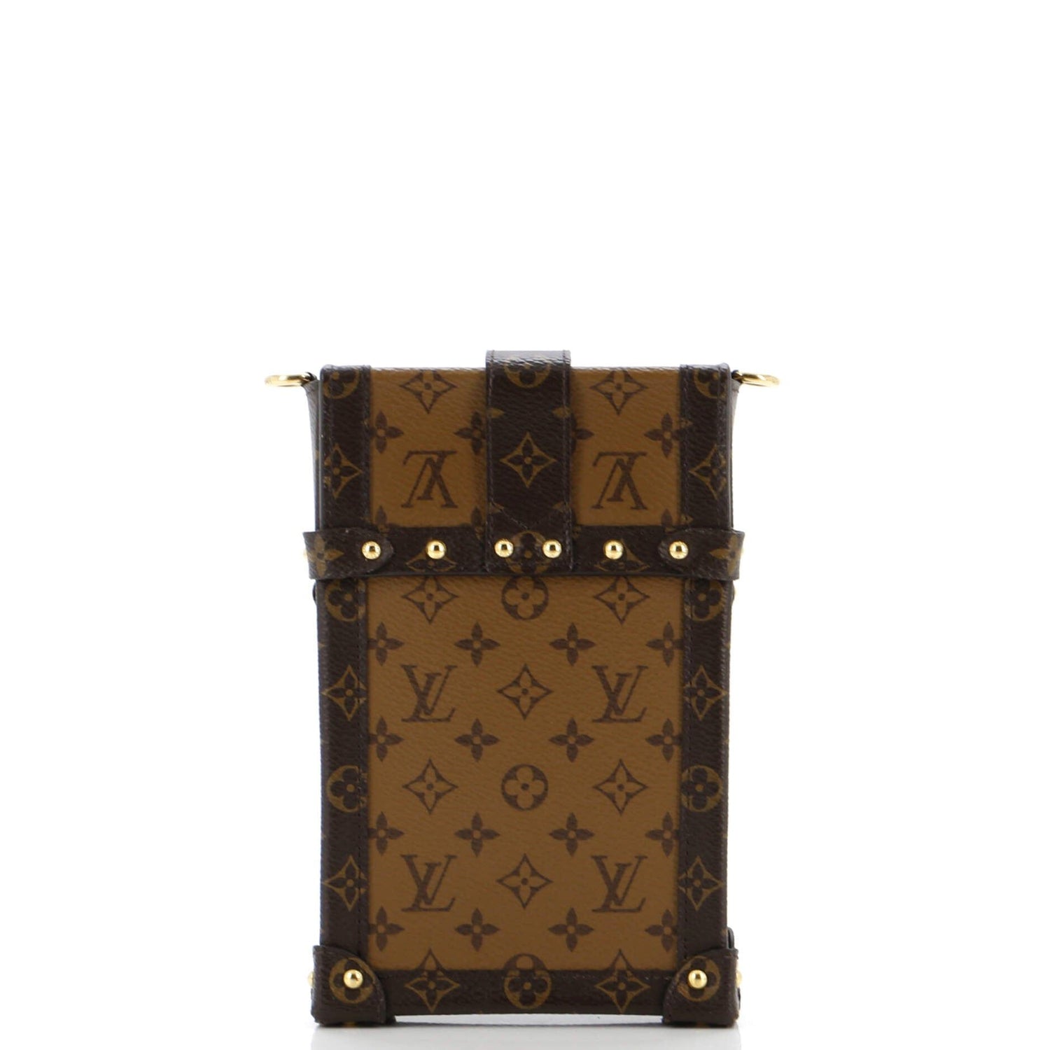 Louis Vuitton Vertical Trunk Pochette Reverse Monogram Canvas