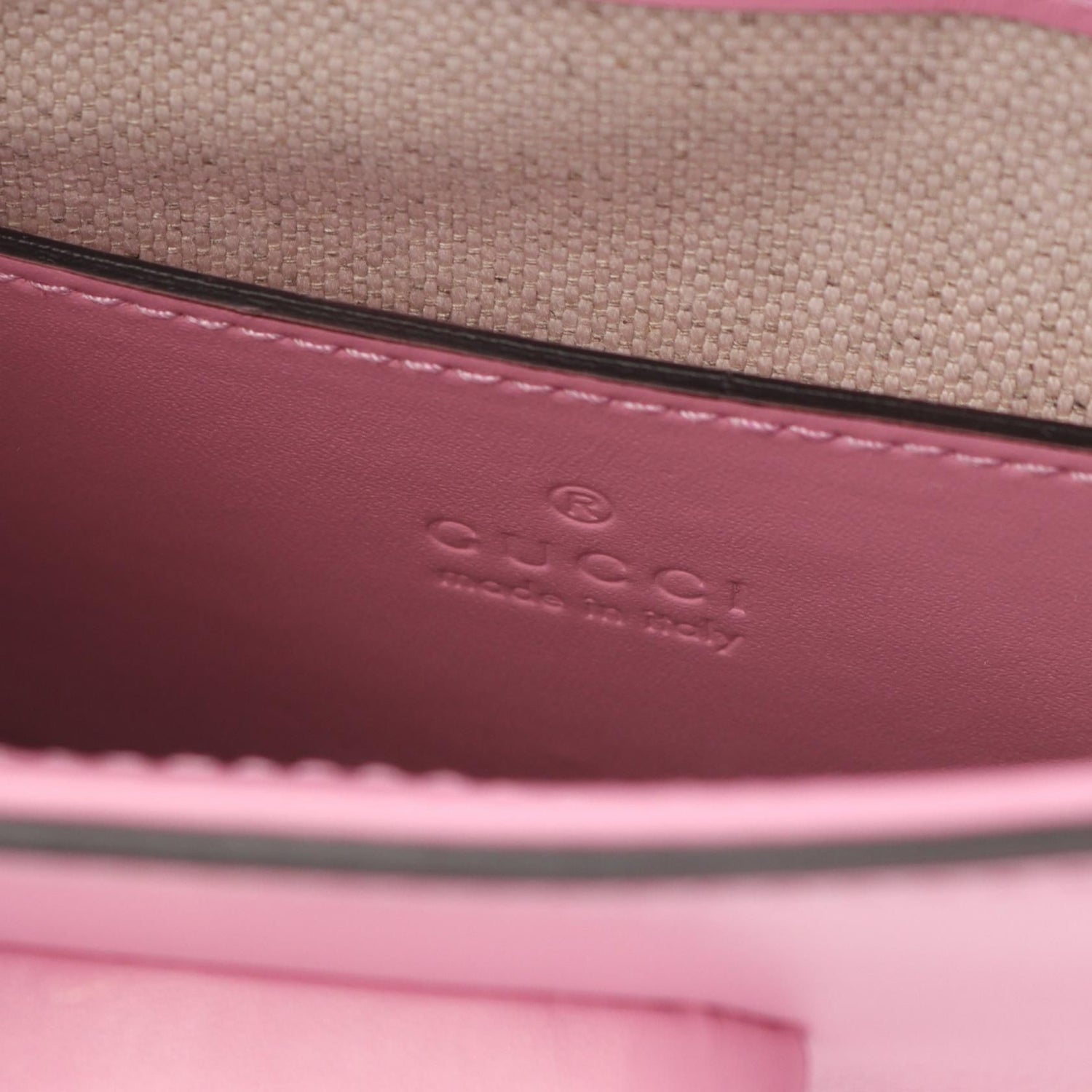 Gucci Bamboo Handbag Pink Leather 702106