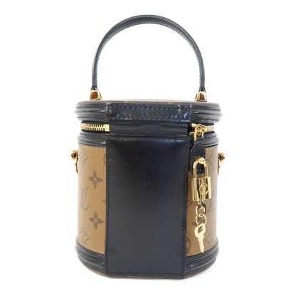 Louis Vuitton [special] [offer] Monogram Reverse Cannes Gold Buckle Hand-sewn Shoulder Bag Black Brown 2way Should
