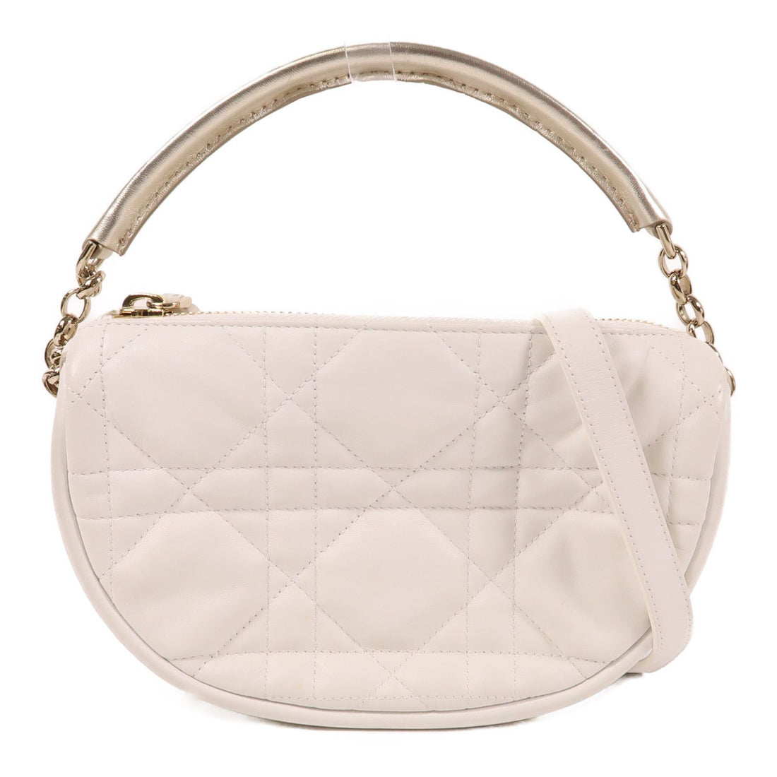 Dior Sheepskin Leather 2-way Shoulder Bag 2way Shoulder Bag White Lambskin (sheep Leather)