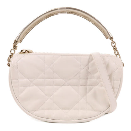 Dior Sheepskin Leather 2-way Shoulder Bag 2way Shoulder Bag White Lambskin (sheep Leather)