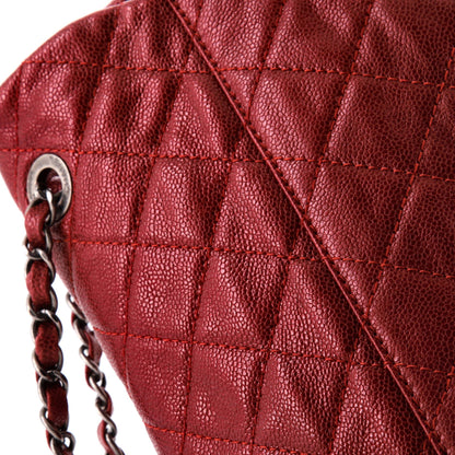 Chanel Easy Flap Bag Quilted Caviar Jumbo
