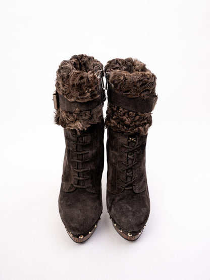 Excellent Lesilla Gray Nubuck Women&