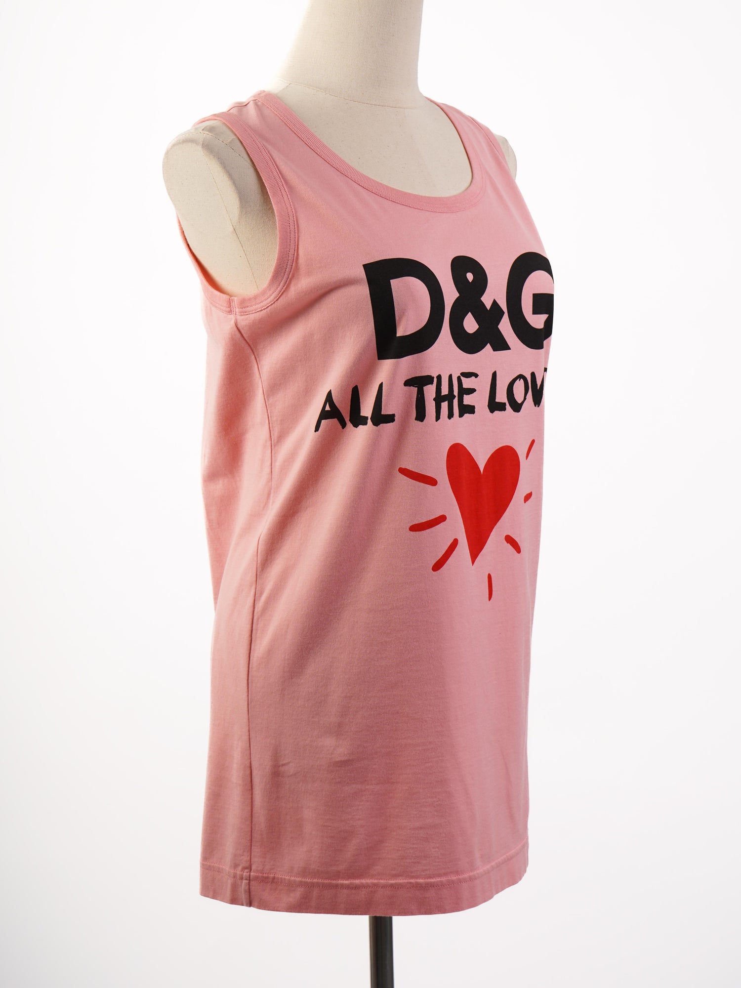 NEW Dolce Gabbana Pink Cotton Top XXS &