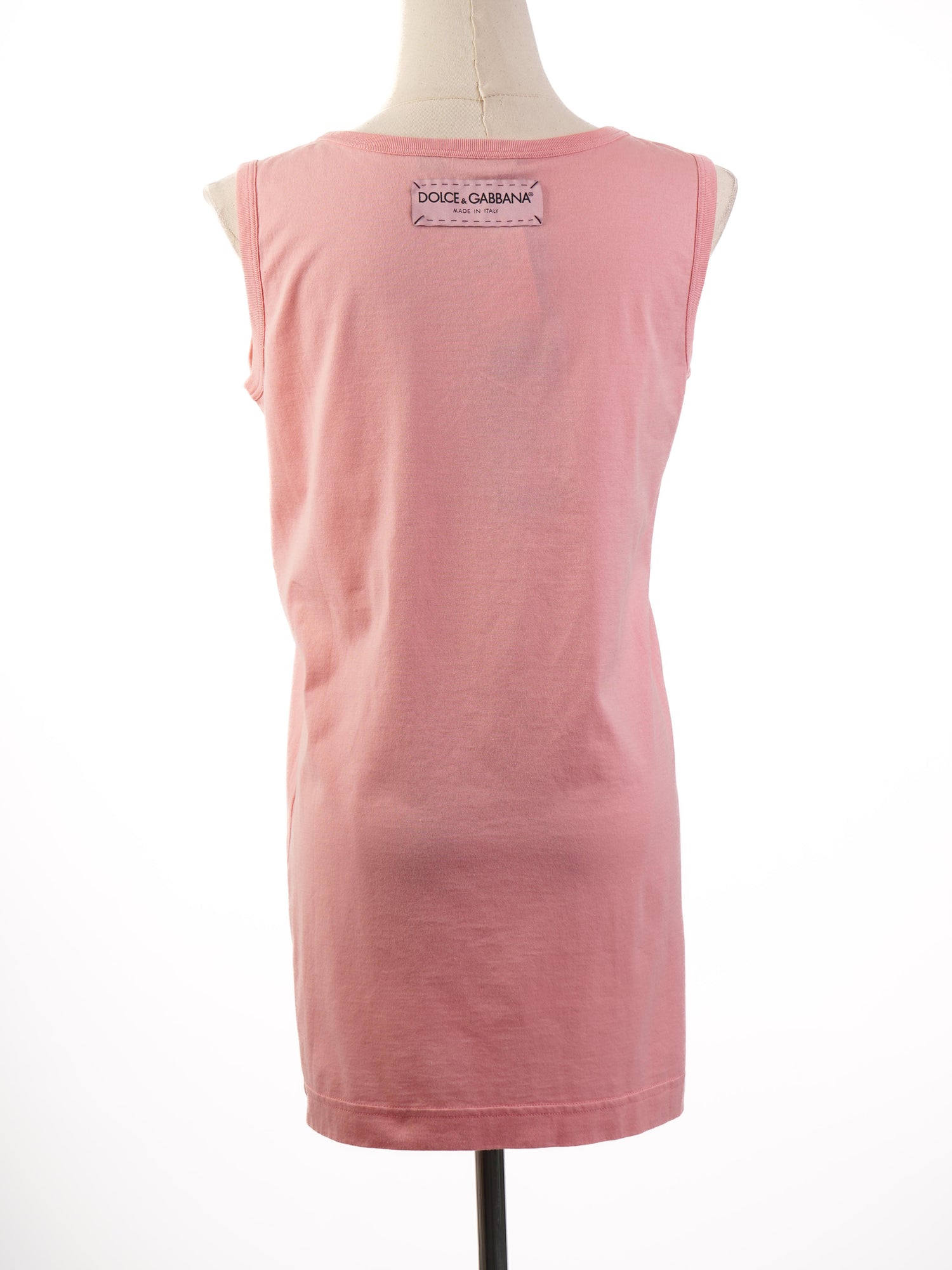 NEW Dolce Gabbana Pink Cotton Top XXS &