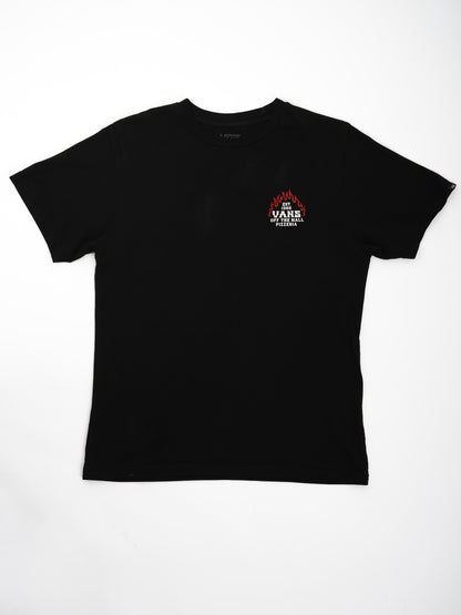 Excellent Vans Kids T-shirt Black Size 14 Off The Wall Pizzeria