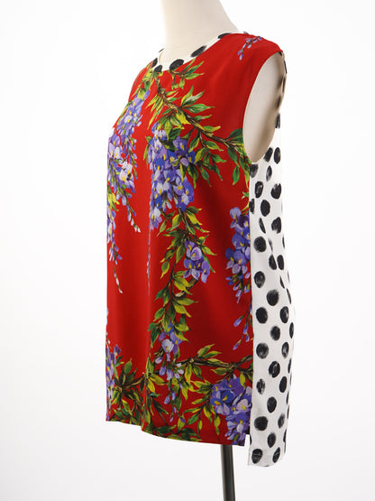 Dolce Gabbana Excellent Condition Floral Sleeveless Top Size S