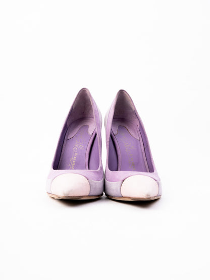 Average Lesilla Pink Suede High-Heeled Pumps Size 36