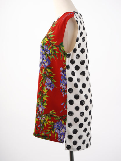 Dolce Gabbana Excellent Condition Floral Sleeveless Top Size S