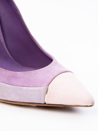 Average Lesilla Pink Suede High-Heeled Pumps Size 36