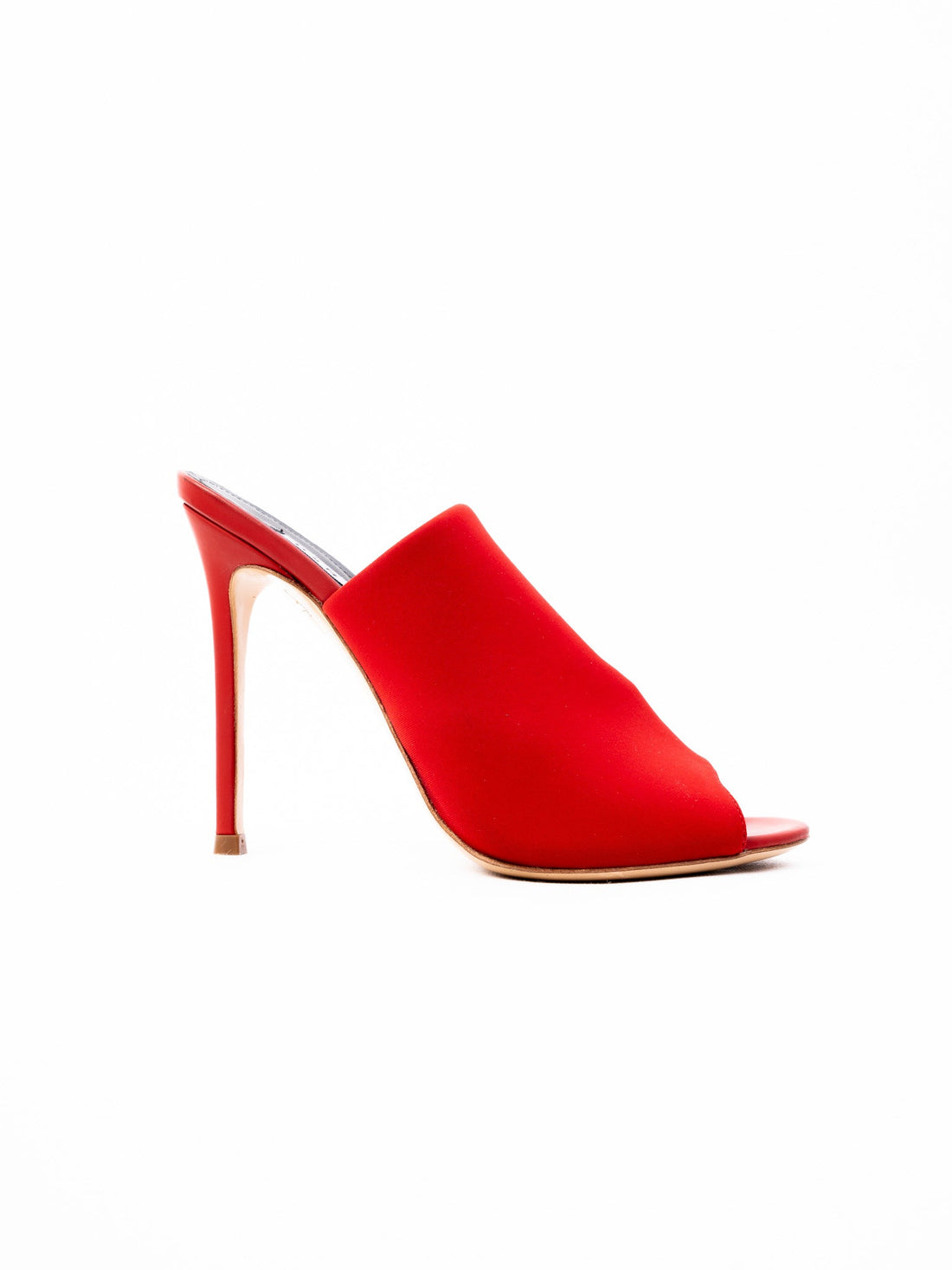 Perfect R&amp;Renzi Red High-Heel Mule Shoes Size 37 Stiletto