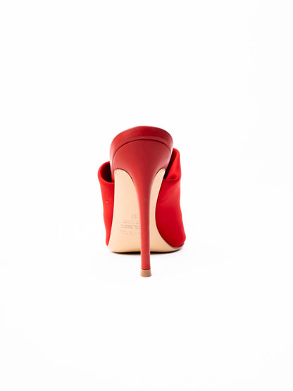 Perfect R&amp;Renzi Red High-Heel Mule Shoes Size 37 Stiletto