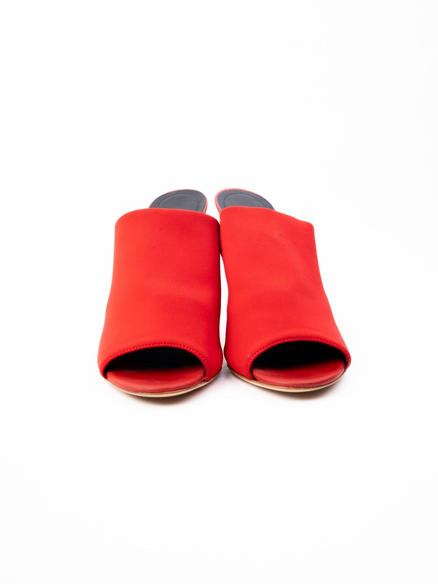 Perfect R&amp;Renzi Red High-Heel Mule Shoes Size 37 Stiletto