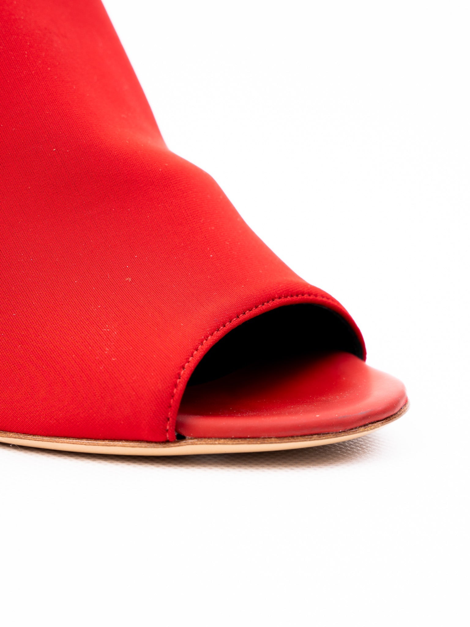 Perfect R&amp;Renzi Red High-Heel Mule Shoes Size 37 Stiletto