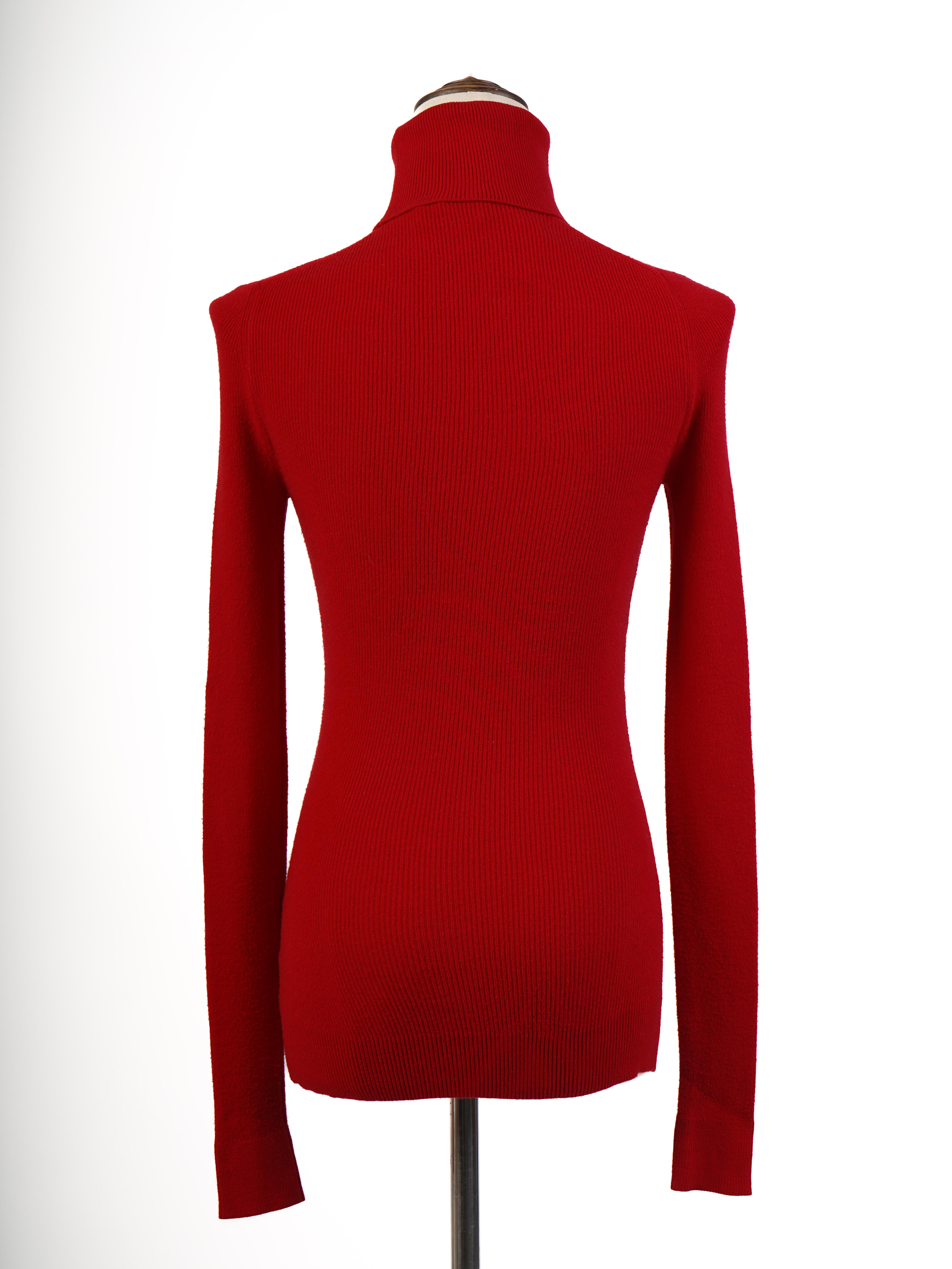 Excellent Dsquared2 Red Turtleneck Sweater Size S Wool
