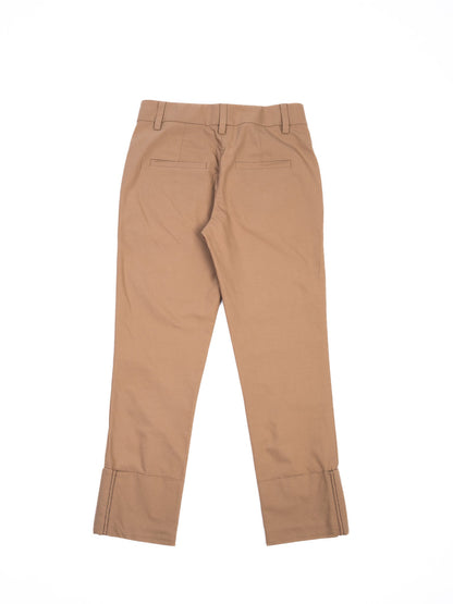 Excellent Brunello Cucinelli Orange Cotton Pants Size S