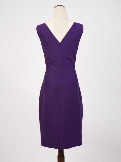 Excellent Versace Women’s Purple Cotton Suit Size M Blazer &amp; Skirt