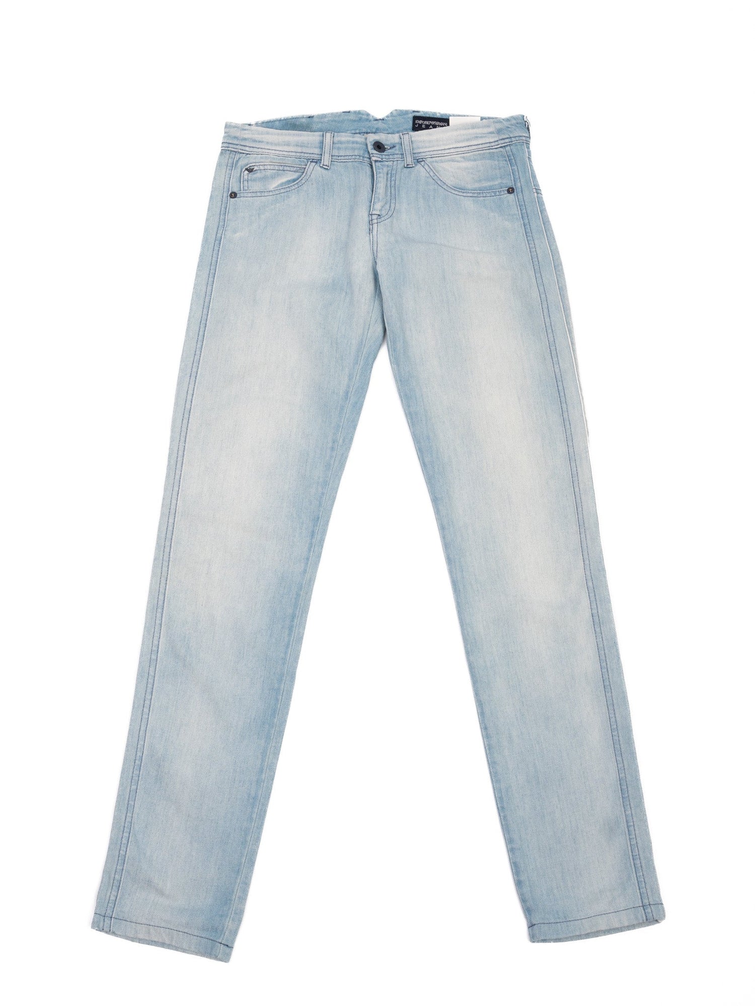 Excellent Emporio Armani Blue Cotton Jeans Size M for Women