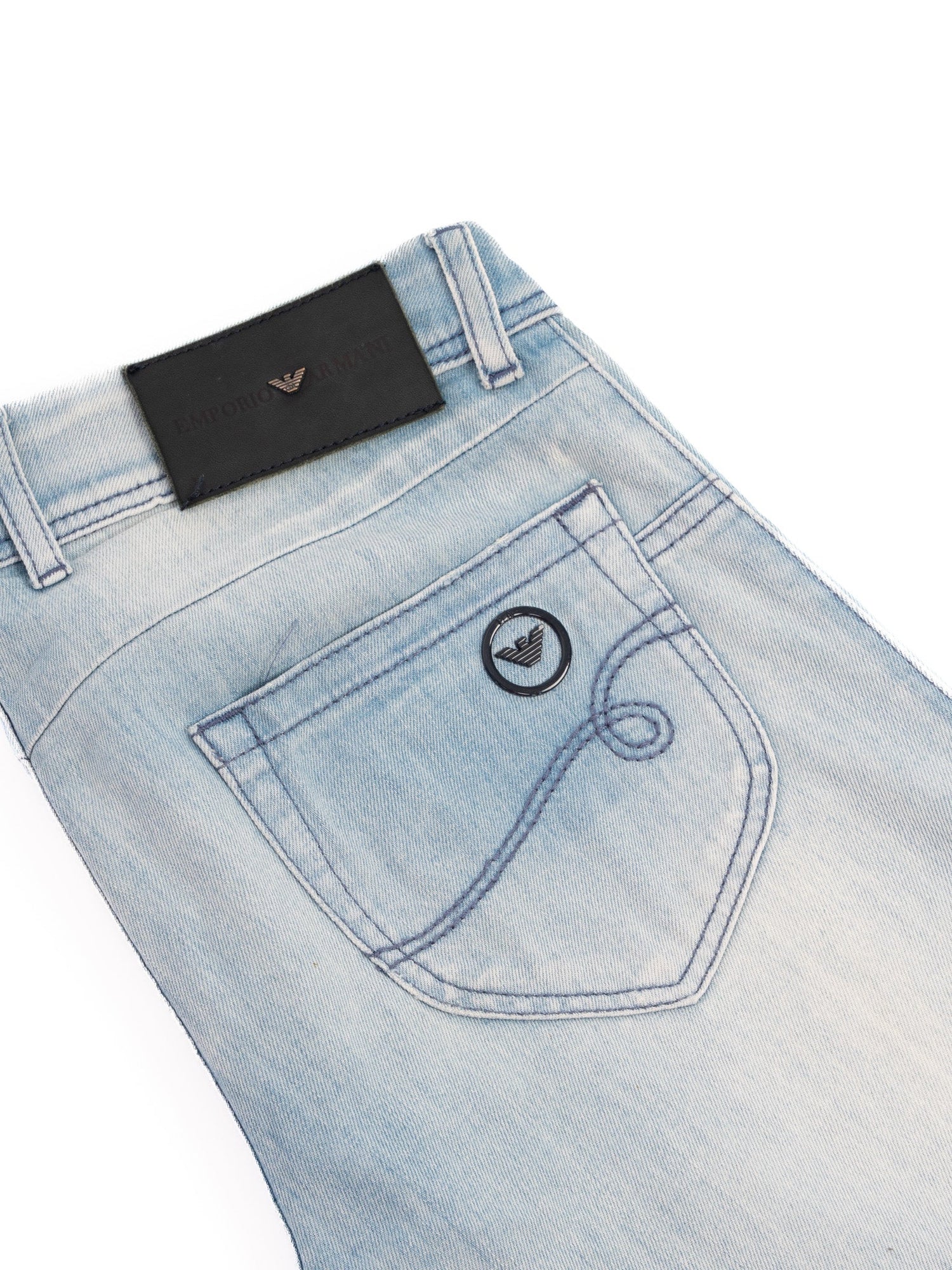 Excellent Emporio Armani Blue Cotton Jeans Size M for Women