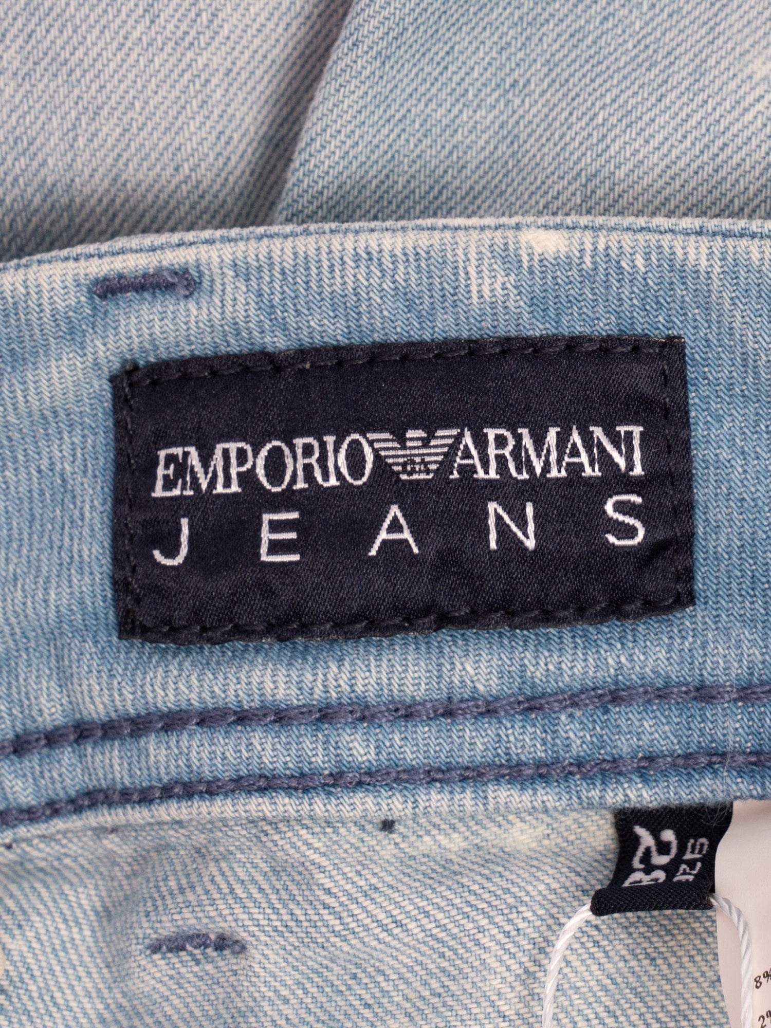 Excellent Emporio Armani Blue Cotton Jeans Size M for Women