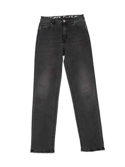 Excellent P_Jean Black Polyester Jeans Size S Women