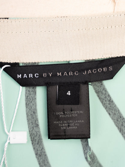 Excellent Marc Jacobs Light Green Skirt Size S with Geometric Pattern