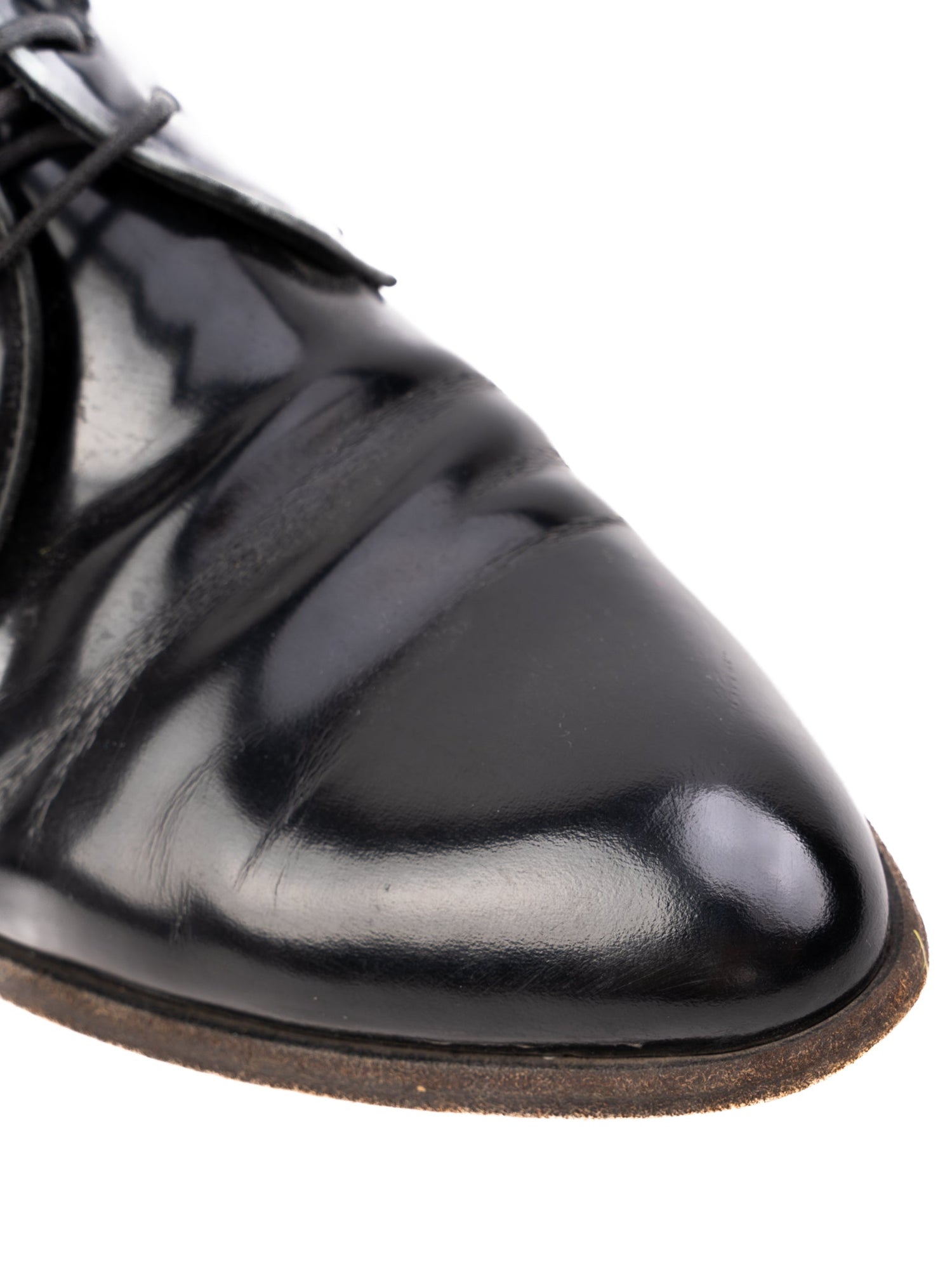 Excellent Henderson Black Leather Oxford Dress Shoes Size 39