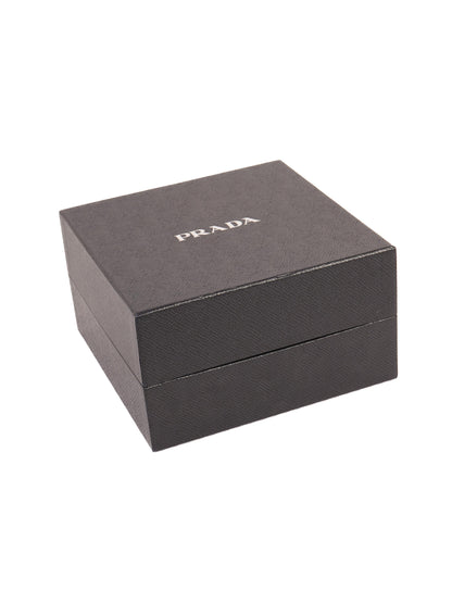 NEW Prada Knotted Blue Textile Headband for Women