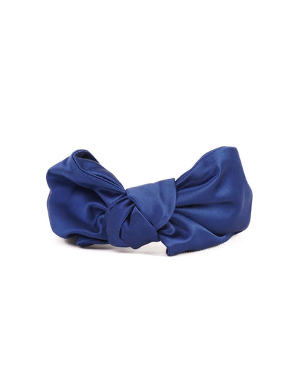 NEW Prada Knotted Blue Textile Headband for Women
