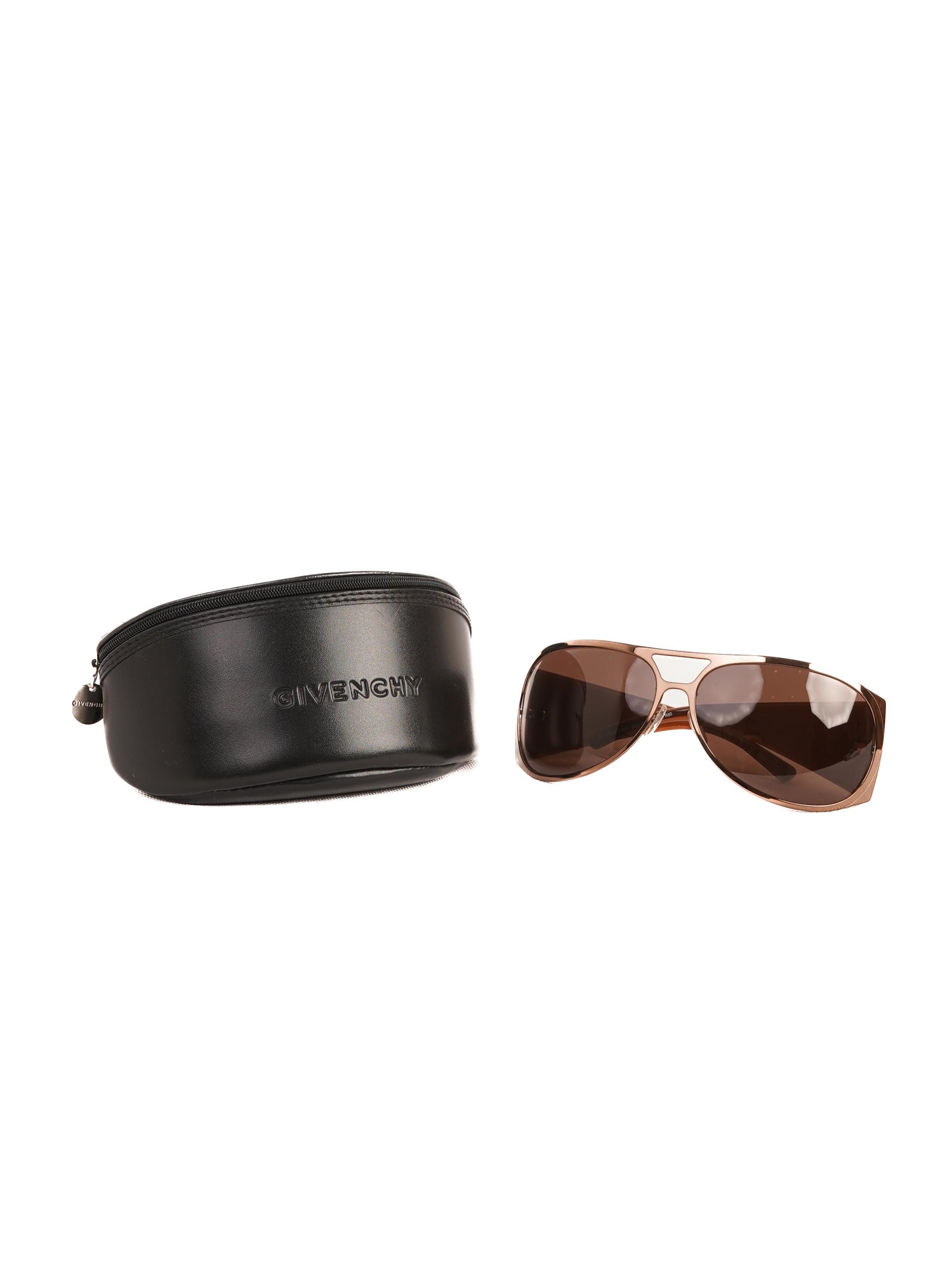 Excellent Givenchy Orange Acetate Pilot Sunglasses for Women